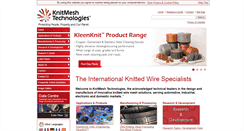 Desktop Screenshot of knitmeshtechnologies.com