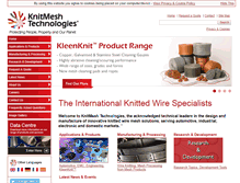 Tablet Screenshot of knitmeshtechnologies.com